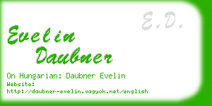 evelin daubner business card